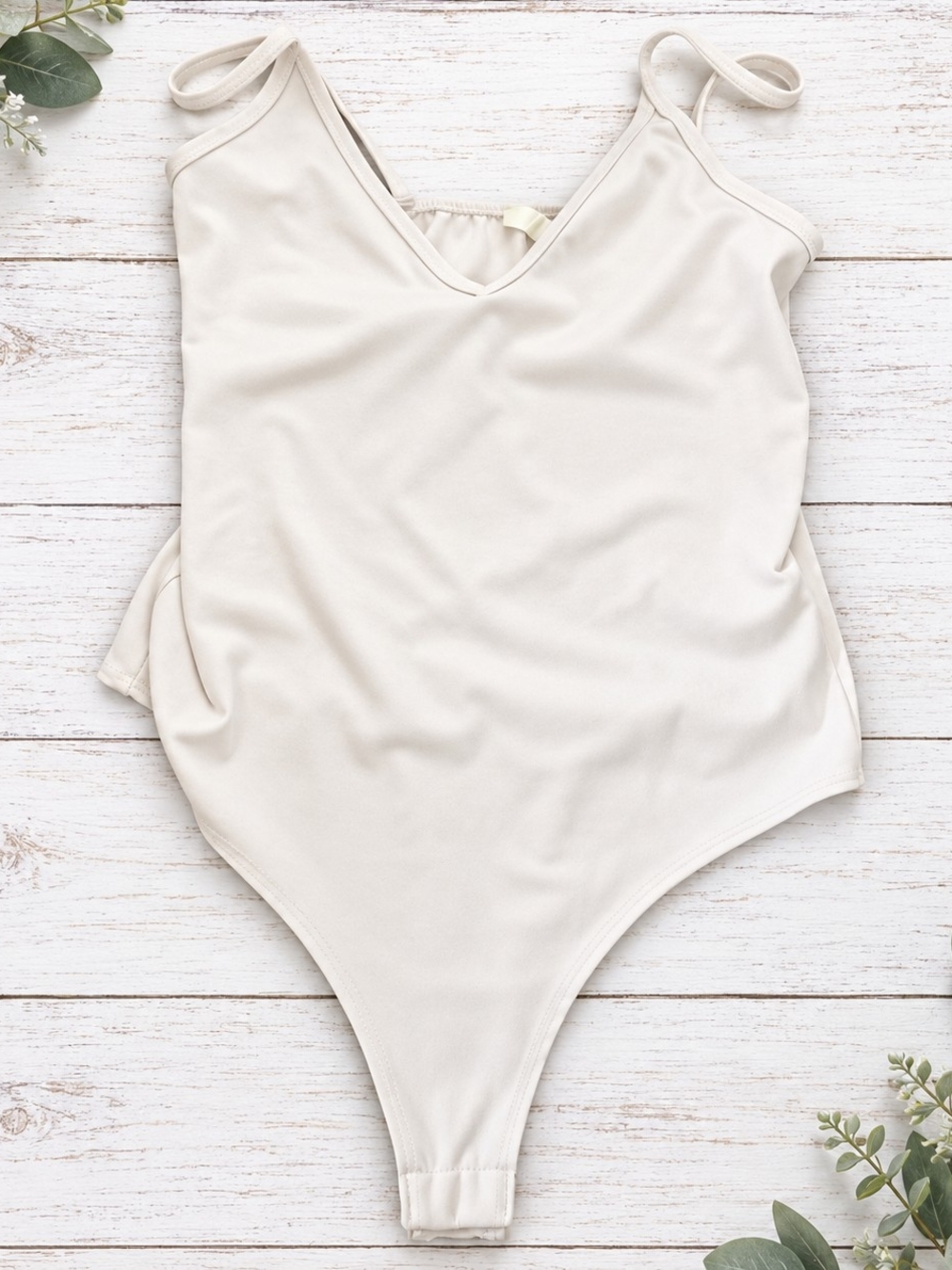 Live in the Moment Body Suit In White Size Large